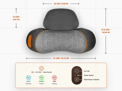 NeckReliefer - Heated Neck & Shoulder Cushion